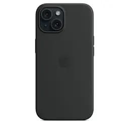 Силиконовый чехол матовый черный, для iPhone 14