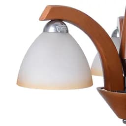 Люстра Brille стельова дерев'яна E14 60W BR (BKL-404C/3) - мініатюра 2