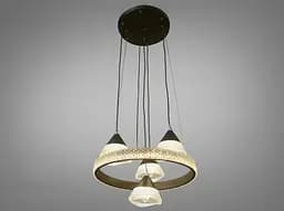 Сучасна LED люстра Diasha чорного кольору 2801/4BK - мініатюра 4