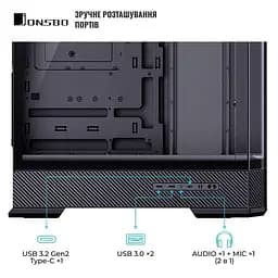 Корпус JONSBO D400 Black - мініатюра 5