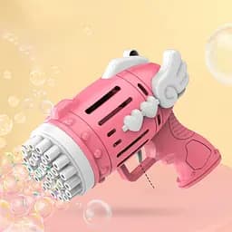 Пістолет з мильними бульбашками, 668-52, на батарейках, з мильним розчином (В асортименті)