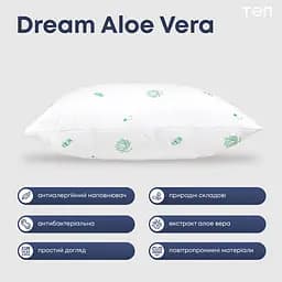Подушка ТЕП Dream Collection Aloe Vera 70х70 см біла (3-00962_00000) - мініатюра 4