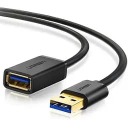 Кабель Ugreen US129 USB 3.0 Extension Male Cable 3 м чорний (30127)