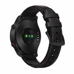 Ремінець для Xiaomi Mi Watch - чорно-червоний шкіра розмір L ширина кріплення 22мм чорна застібка Watchbands Twoline (WB7549769) - мініатюра 2