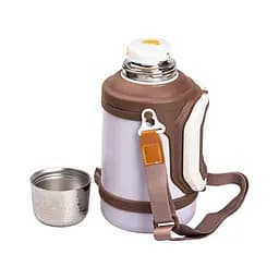 Термос для туризму Vacuum Cup 1,5 л з фліп кришкою та складаними ручками, коричневий Yiwu HP-14-21V - мініатюра 17