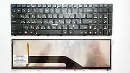 Клавіатура для ноутбуків Asus K50, K60, K70 чорна з підсвічуванням RU/US