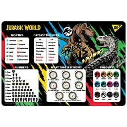 Подкладка для стола Yes Jurassic World английская (492064)
