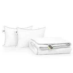 Набор MirSon антиаллергенный №9589 Royal Ecosilk зима одеяло 200х220 см + 2 подушки белый (2200010807196)