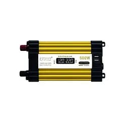 Автомобільний інвертор Жовтий / Перетворювач напруги з 12-220 V, 500 Вт, 2хUSB - мініатюра 4