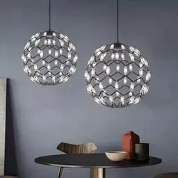 Светильник в форме купола черного цвета Ø 50 см Line F | Ст. D1289-500 BK