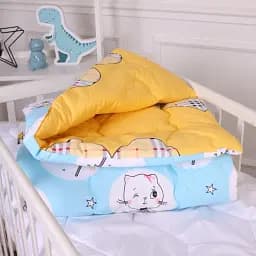 Ковдра MirSon антиалергенна дитяча зима Kids Time 20-0044 Cats and bunnies 110x140 см EcoSilk (2200009663895) - мініатюра 3