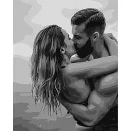 Картина за номерами "Поцілунок на узбережжі" Ідейка KHO8516, 40х50 см