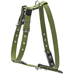 Шлея для міні та середніх собак Collar, брезент, 36-57х55-65х2 см, зелений (635)
