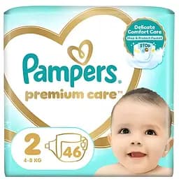 Підгузки Pampers Premium Care 2 (4-8 кг) 46 шт.