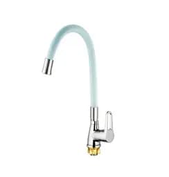 Змішувач для кухні Mixxus SOP4-045 Reflector White з білим силіконовим виливом (MI6488)