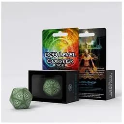 Кубик D20 Level Counter Green & white Die (1) (20LEV04)