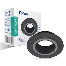 Встраиваемый светильник Feron DL6130 под лампу черный