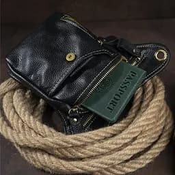 Чоловіча шкіряна сумка Vintage 16х22х3,5 см 000154012 - мініатюра 3