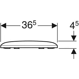 Сидіння для унітазу Geberit iCon Square 571910000 Soft Close, Білий - мініатюра 2
