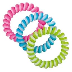 Набір різнокольорових резинок для волосся Titania Аnti Ziep, 5 см, 3 шт. (7986 GIRL)