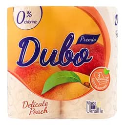 Туалетная бумага Диво Premio Delicate Peach, трехслойная, 4 рулона