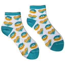 Носки женские "Цветящиеся сердца" из индийского хлопка 213072