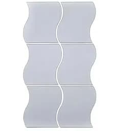 Дзеркальний декор Wall Sticker SW-00002510 акриловий самоклеючий 140х190 мм 6 шт. срібло
