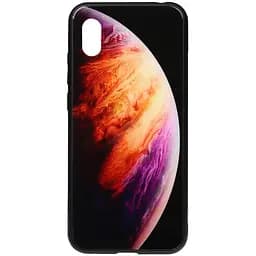 Чохол-накладка Toto Print Glass Space Case HuAwei Y5 2019 Lilac