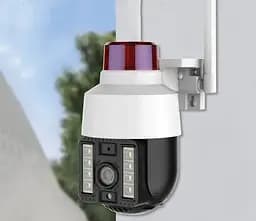 Бездротова вулична камера Wi-Fi PTZ Verto VRT-C262 FHD 4mp поворотна з сигналізацією