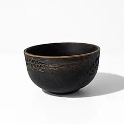 Салатник з червоної глини 700мл Колосок молочена кераміка Український глиняний посуд