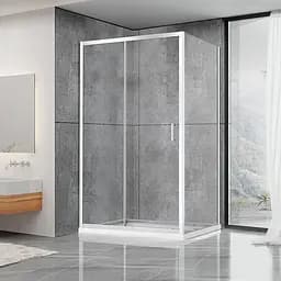 Душевая кабина Dusel A-515 100x80x190 прозрачная, универсальная, прозрачная, хром, 100x80