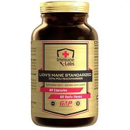 Экстракт ежовика гребенчатого Immune-Labs Lion's Mane 30% 500 mg, 60 капсул для поддержки мозга
