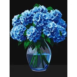 Картина за номерами "Букет гортензій" Ідейка KHO3273, 30х40 см