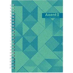 Блокнот А5 Axent №34 на спирали твердая обложка 96 листов клетка (8032-34-A)