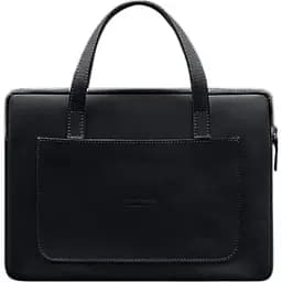 Чохол для ноутбука BlankNote Шкіряний з ручками 13 дюймів Чорний