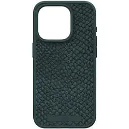 Чохол-накладка Njord Salmon Leather MagSafe Case Green для iPhone 15 Pro (NA53SL02) - мініатюра 4