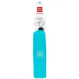 Складна миска Waudog Silicone, 38,5х23х5 см, блакитний (50802) - мініатюра 4