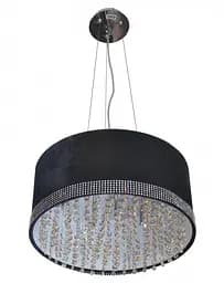 Люстра подвесная Brille галогенная с абажуром G4 20W CH (BR-01255S/9)