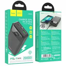 Зовнішній акумулятор Power bank HOCO J102A 20 W 20000 Mah + QC03 батарея заряджання Чорний - мініатюра 5