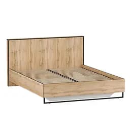 Кровать двухспальная Moreli Forte F-0010 в стиле Loft на металлических ножках 1680х980х2126 мм Дуб Аппалачи