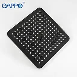 Душова система з термостатом Gappo G2491-6, вилив - перемикач на лійку, чорний, Чорний матовий - мініатюра 6