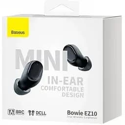 Навушники бездротові Baseus Bowie EZ10 чорні A00054300116-Z1 - мініатюра 3
