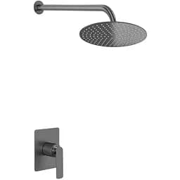 Душева система Kohlman Experience 25 graphite + BOX прихованого монтажу KPL-QW220EGR25, Графіт