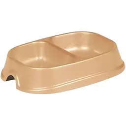 Миска Природа Дует подвійна №1 400 мл 21х14х5 см в асортименті 1 шт.