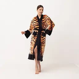 Кімоно жіноче з плюшевого велюру Kimono Soul of the tiger 18393 2XL - мініатюра 2