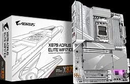 Материнская плата Gigabyte X870 Aorus Elite Wi-Fi 7 Ice Socket AM5 (X870 A ELITE WF7 ICE) Б/У