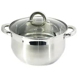 Кастрюля из нержавеющей стали Zauberg с крышкой 4 л круглая (ZBH-4S)