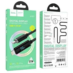 Дата кабель Hoco U127 Power Type-C to Lightning (1.2m) Black - мініатюра 5