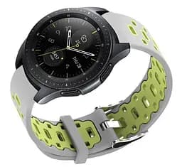 Спортивний ремінець Primo Perfor Classic для годинника Samsung Galaxy Watch 42 мм (SM-R810) Grey Green - мініатюра 2