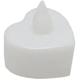 Декоративна свічка Bambi "Серце" CX-19 LED, 3см Білий